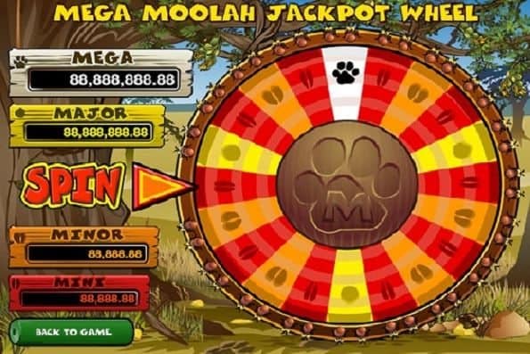 Mega Moolah Jackpot Wheel