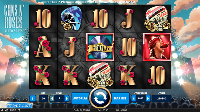 Guns N‘ Roses Slot Screenshot