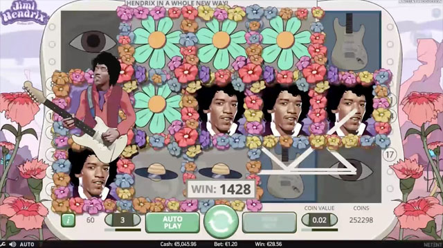 Jimi Hendrix Slot Screenshot